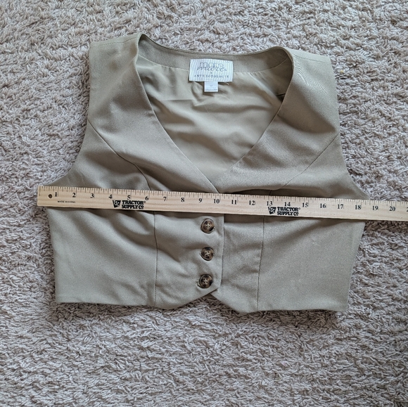 Anthropologie Mare Mare Beige Button-Down Vest / Top - Picture 9 of 10